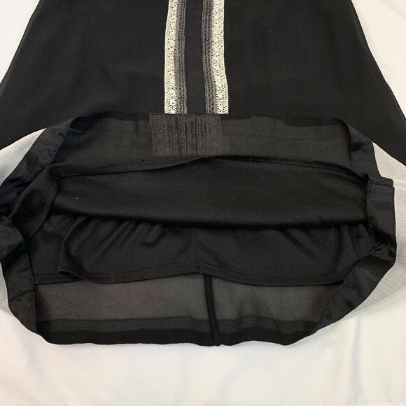 Max Studio Ribbon Lace Black L 12 Lace Lined Cocktail Fairy Whimsigoth Grunge - Picture 8 of 11